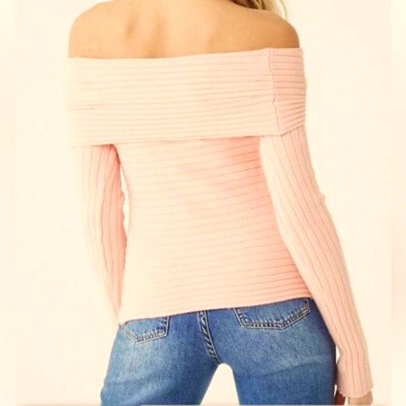 New Foldover Off-the-Shoulder Sweater - Picture 2 of 6